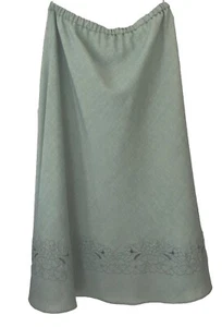 Skirt Roman Originals Size 16 Pale Green Midi 33” Elastic Waist 33” - Picture 1 of 4