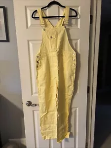 Vintage Women’s Size 12 Yellow Bibs Chadwick’s - Picture 1 of 17