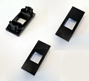 3 pz. ADATTATORE PORTAFRUTTO VIMAR LINEA COLORE NERO KEYSTONE RJ45 RJ12 - Foto 1 di 3