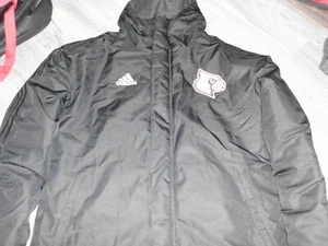 Abrigo negro con cremallera completa con cremallera completa de los Louisville Cardinals Fútbol Adidas Team L - Imagen 1 de 2