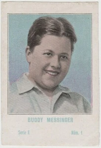 Tarjeta coleccionable Buddy Messinger años 20 Juncosa PAPER STOCK #E-1 estrella de cine E4 - Imagen 1 de 2