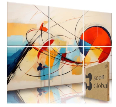 Paneles de pared acústicos Soon Global - 6 piezas Seraphina Echo, 24"x24", 48"x72" arte Foto 1 de 4