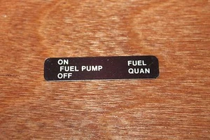 Fuel Pump Placard Decal ON OFF 80219-000 - Picture 1 of 1