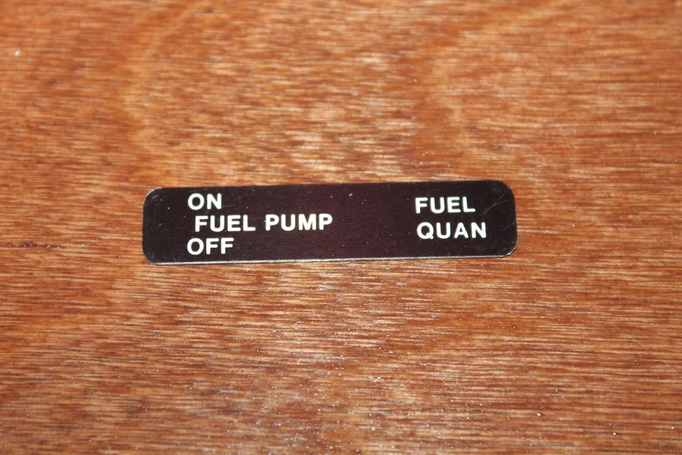 Fuel Pump Placard Decal ON OFF 80219-000 - Image 1 of 1