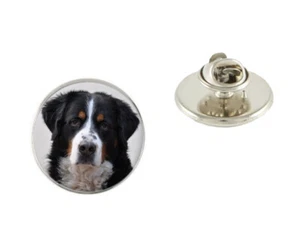 Broche de solapa con insignia de metal de 25 mm para perro de montaña bernés regalo de cumpleaños N721 - Imagen 1 de 1