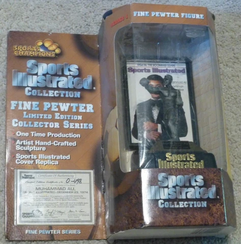 Muhammad Ali Boxing Sports Illustrated Limited Edition Fine Pewter Statue Figure Cover