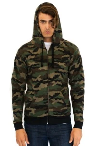 Camo Hombre Fleece Full Zip Hoody 3510CMO - Imagen 1 de 1