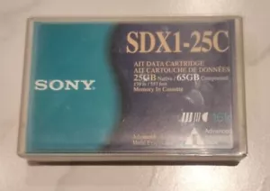 Sony AITI/AIT-1 Data Tape/ Cartridge 25 / 65Gb SDX1-25C 16K MIC - Picture 1 of 4