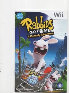 Rabbids Go Home Nintendo Wii MANUAL ONLY Authentic Original - Picture 1 of 1