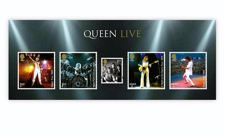 GREAT BRITAIN 2020 QUEEN MUSIC GIANTS PART lV STAMP MINI SHEET - Image 1 of 1