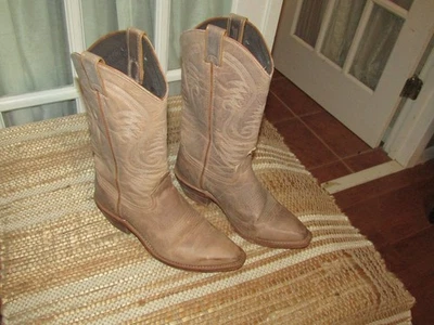 Botas vaqueras de cuero marrón claro Abilene punta corta para mujer talla 6,5 M Foto 1 de 4