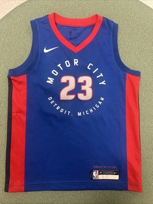 Camiseta deportiva Nike NBA Detroit Pistons Motor City Blake Griffin #23 Swingman juvenil talla M Foto 1 de 4