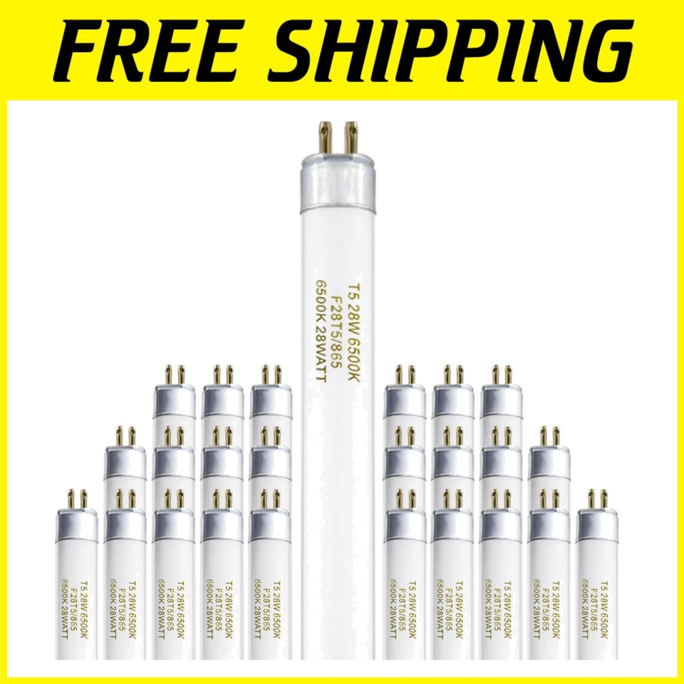 Energy Efficient Daylight T5 28W Bulb 25 Pack - Image 1 of 4