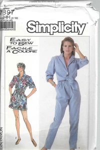 Vintage Simplicity Easy to Sew Pattern #7895-Misses Jumpsuit-Romper Sizes 6-12 - Picture 1 of 1