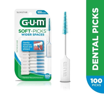 GUM Soft-Picks Amplio Espacio, Fácil de Usar Selecciones Dentales para Limpieza de Dientes y Encías Foto 1 de 4