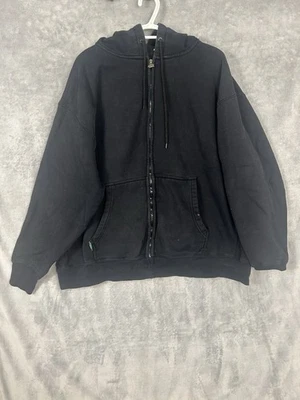 Vintage Mountain Dew Hoodie Mens XXL Black 90s Full Zip Kangaroo Pocket Y2K - Image 1 of 4