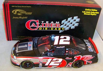 1:24 TEAM CALIBER 1999 #12 MOBIL 1 25TH ANNIVERSARY JEREMY MAYFIELD BANK 1/1200 - Image 1 of 4