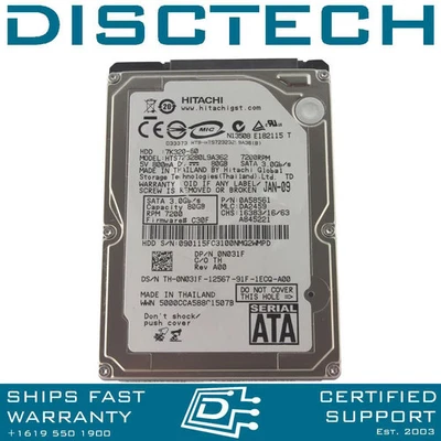 Hitachi Travelstar 7K320 0A58561 SATA Hard Drive - Image 1 of 2