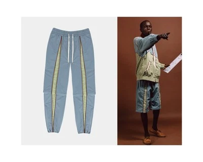 Pantalones Wish Me Luck Unisex Arena Nylon Cremallera en Azul Talla M Foto 1 de 4