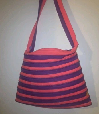 Bolso ZIP IT Cremalleras Grande Bandolera Hombro Rosa Púrpura Mochila Cremallera Foto 1 de 4