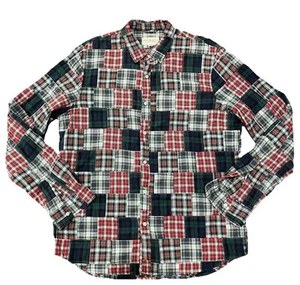 VTG Ralph Lauren X Denim & Supply Plaid Patchwork Button Up Long Sleeve Shirt  - Imagen 1 de 15