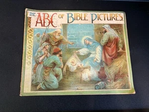 ABC Of Bible Pictures Vintage Antique Book Image Curios Item Unusual Design 4n - Picture 1 of 2