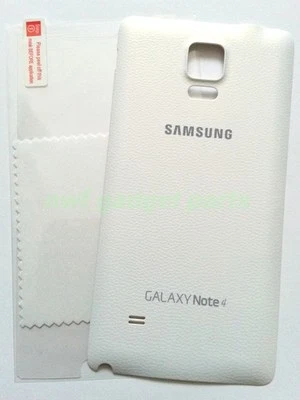 OEM WHITE SPRINT Samsung Galaxy Note 4 N910P Battery Door Cover W/NFC + S/P ~ US - Image 1 of 2