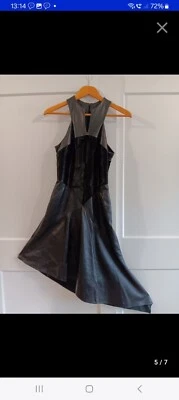 tres belle robe haute couture Thierry mugler en cuir - Photo 1/4