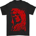 Female Skull Grim Reaper Biker Motorcycle Mens T Shirt 100 Cotton