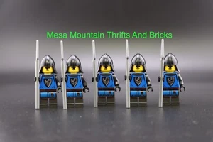 LEGO® Black Falcon Knights Minifigs Lot X5 NEW Army Builder Foot Soldiers Spear - Picture 1 of 5