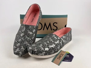 ¡Nuevo! Zapatos sin cordones Toms Alpargata Drizzle gris unicornios para mujer talla 8” - Imagen 1 de 10