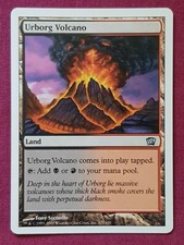 Magic The Gathering 8TH EDITION URBORG VOLCANO single land card MTG
