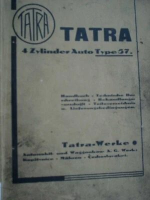 Für Oldtimer Tatra-Kopie der Betriebsanleitung/Handbuch - Bild 1 von 4