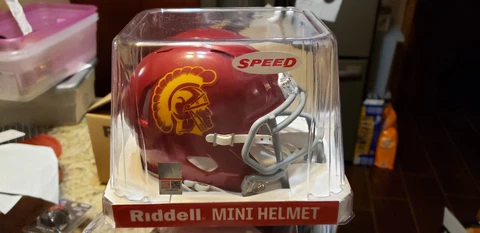 USC TROJANS  REPLICA MINI HELMET NCAA RIDDELL Cover
