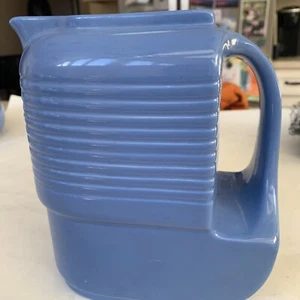 Westinghouse Hall China Blue Ceramic Refrigerator Water Pitcher Art Deco 8” Tall - Picture 1 of 5