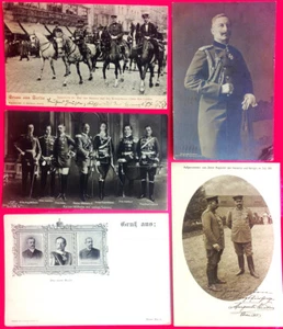 KAISER WILHELM, GERMAN EMPIRE & PRUSSIA ROYALTY - 5 ORIGINAL ca 1900's POSTCARDS - Picture 1 of 7