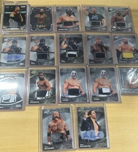 ! Lot Of 17 Mixed AEW Upper Deck Spectrum Cards Some Autographed ,See Pics Lot D - Picture 1 of 14