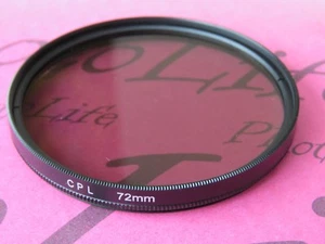 CPL 72mm Filter Ultra Violet For Canon Sony Nikon Pentax Camera Lens SLR DSLR - Picture 1 of 2