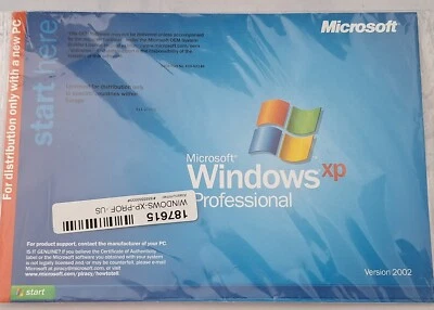 Microsoft Windows XP Professional mit SP2, 32 Bit, Englisch - Bild 1 von 2