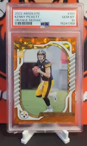 2022 Absolute Kenny Pickett Orange Mosaic PSA 10 - Picture 1 of 2