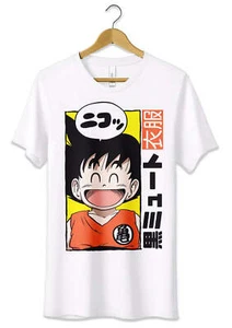 T-Shirt Maglietta Goku Bambino Dragon Ball Manga Tshirt Uomo Donna Bimbo Bianca - Bild 1 von 3