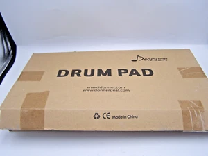 Donner 8-inch Drum Practice Pad With Maple Wood Drum Sticks -black - Picture 1 of 4