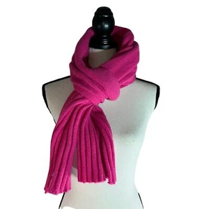 On 34th Women's Wide-Ribbed Solid Knit Scarf Pink NWOT - Picture 1 of 8