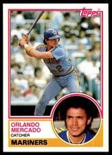 1983 Topps Traded 71T Orlando Mercado Mariners Rookie Baseball Card