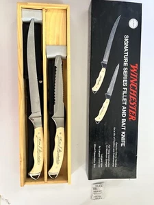 Oliver F. Winchester Signature Handle Bone Fillet & Bait Fishing Knife Set (107) - Picture 1 of 2