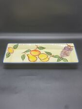 Maxwell & Williams Frutta Di Roma Serving Plate Platter White Ceramic Used Large