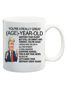 Birthday Gifts Customize For Women Men Coffee Mug Trump Personalized Birthday - Picture 1 of 1