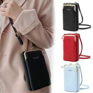 Women Small Cell Phone Purse Wallet Shoulder Bag Case Cross-body Pouch Handbag - Picture 1 of 17