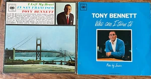 TONY BENNETT - I LEFT MY HEART & WHO CAN I TURN TO EX+ VINYL LP /TB INNERS !! - Picture 1 of 11