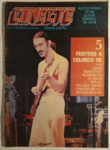 CONECTE MAGAZINE No 66 JANUARY 1978 FRANK ZAPPA + LINDA RONSTADT´S POSTER - Picture 1 of 6